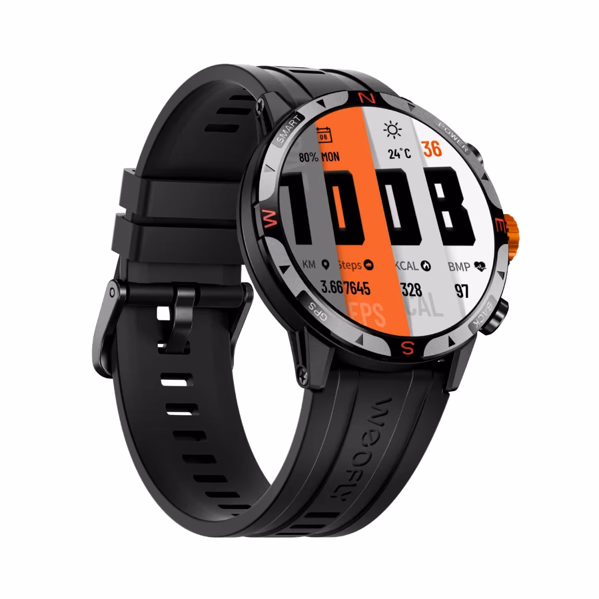Weofly Conquer 2 Smartwatch, Black 3