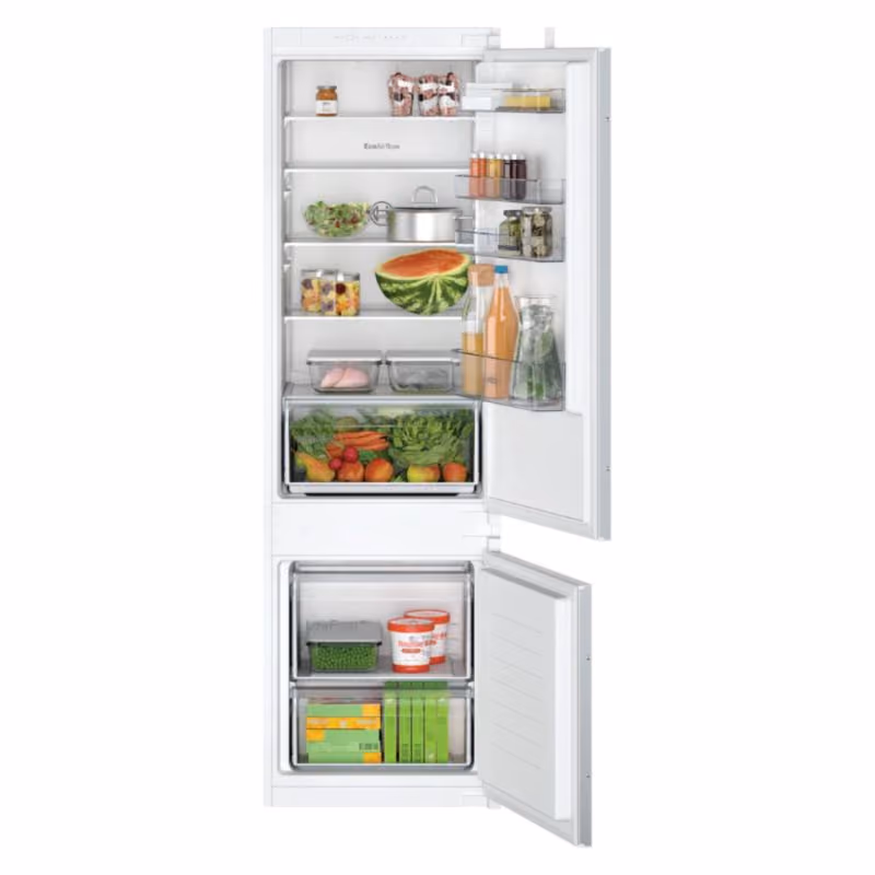 Series 2, Built-In Refrigerator, Reversible Door Hinges, 200 Ltrs Fridge 70 Ltrs Freezer, 5 Shelves 4 Adjustable, 4 Door Bins, 35db Noise, Inverter Technology, Made in Germany