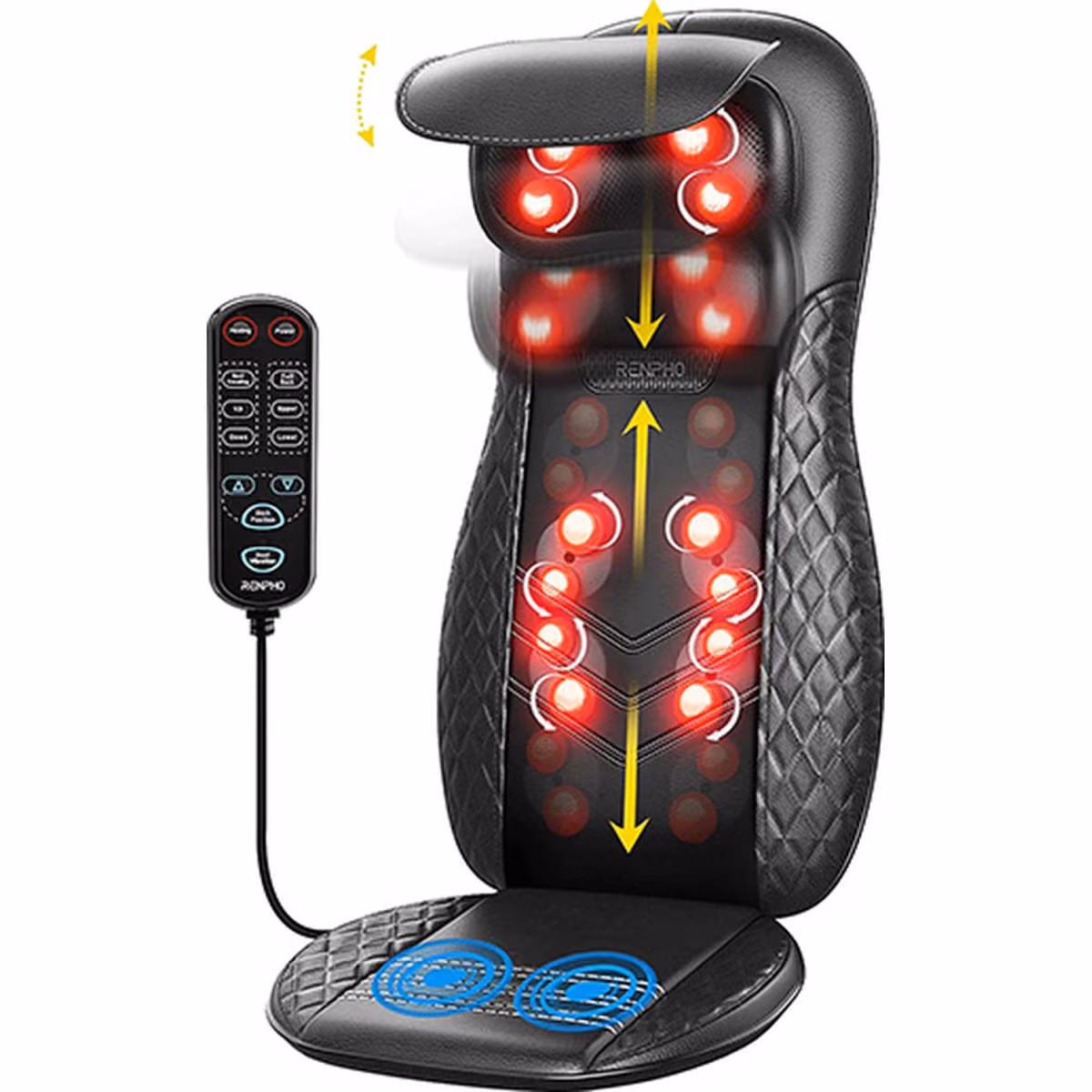 RENPHO Massage Cushion, Shiatsu Chair Massager With Heat. 1