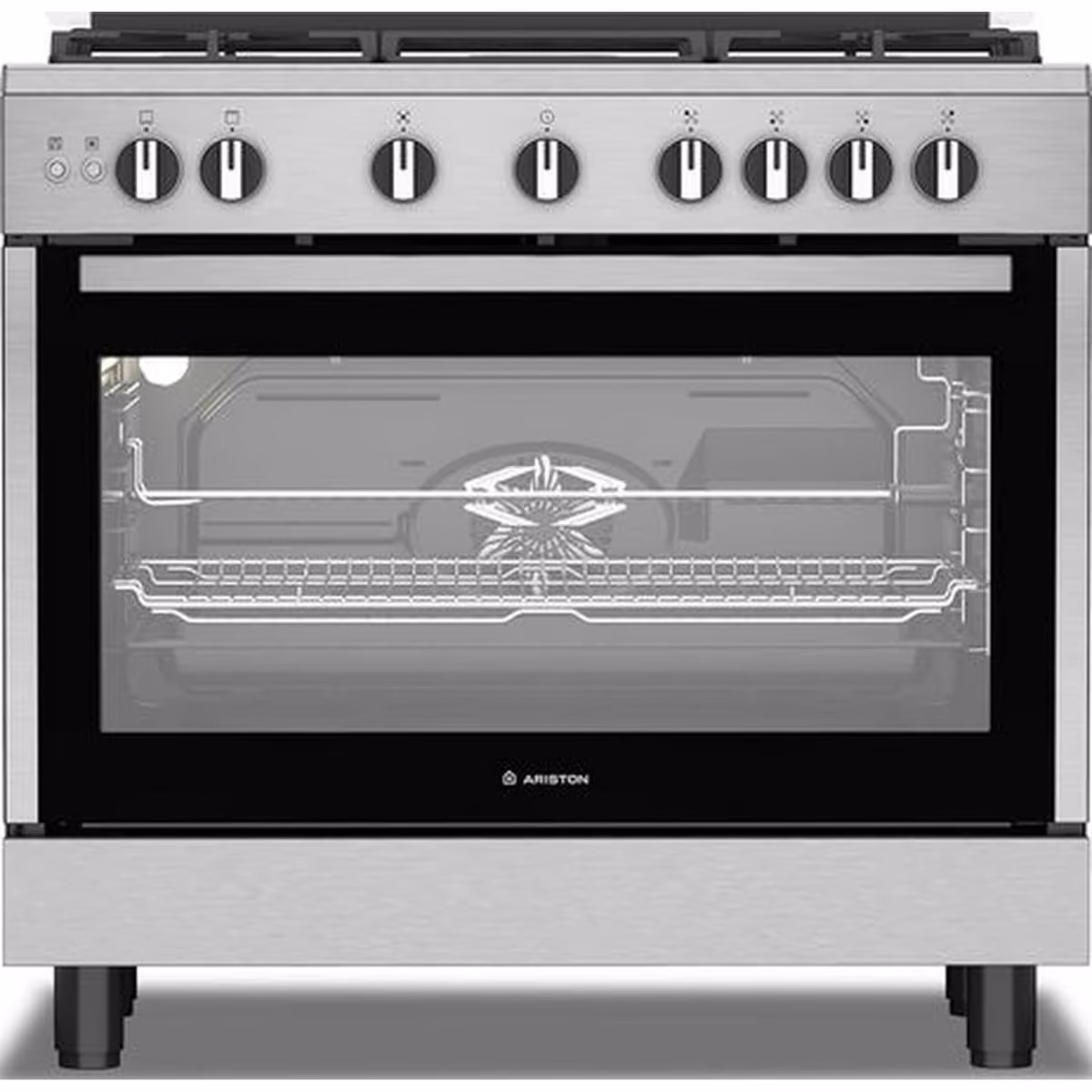 90 CMS GAS COOKER + OVEN MAT GRIDS INOX - 90 CMS GAS COOKER + OVEN MAT GRIDS INOX