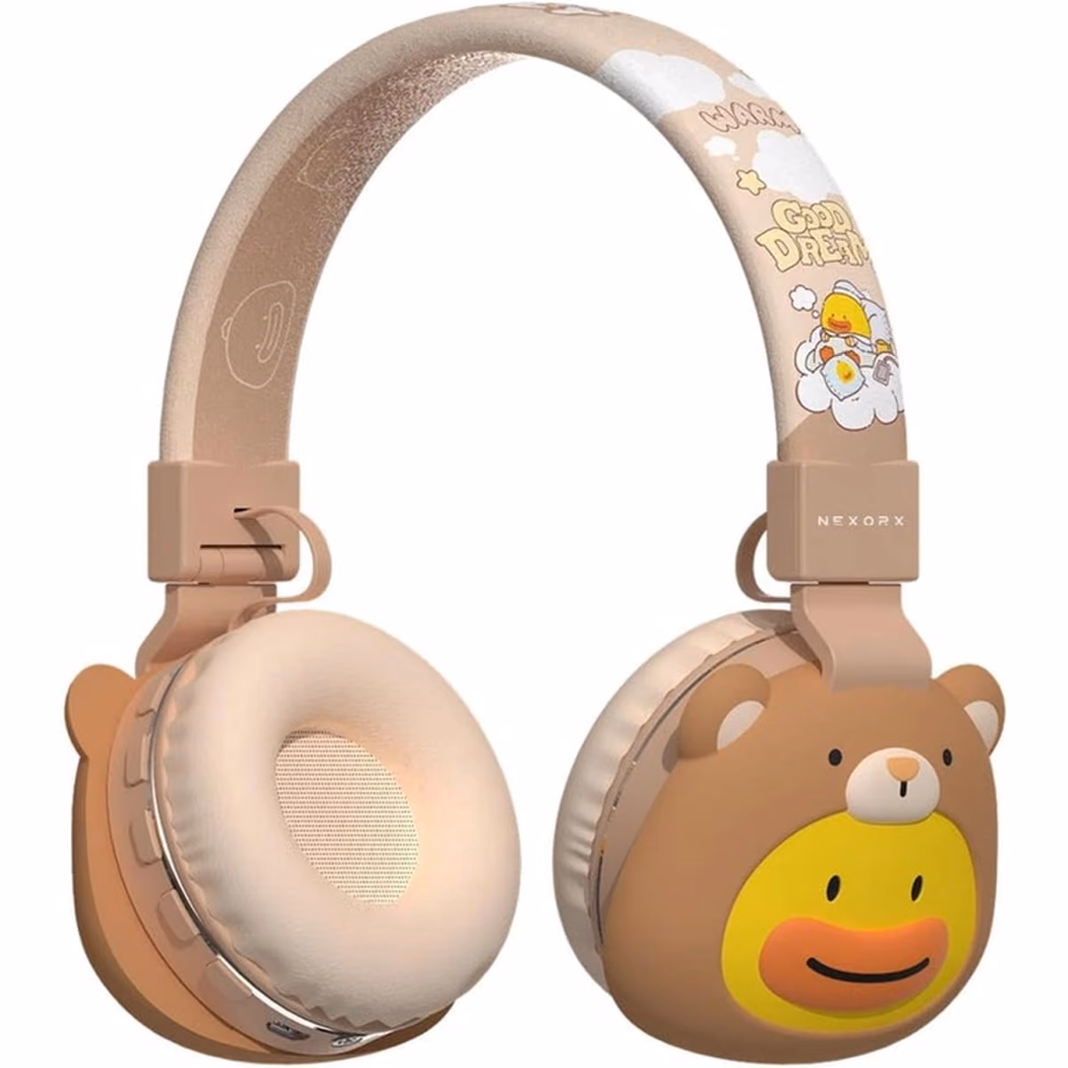 NEXORX KIDS BT HEADSET - 002 BROWN - NEXORX KIDS BT HEADSET - 002 BROWN