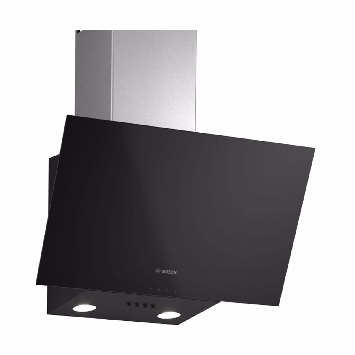 Series 2, Inclined Chimney Hood 60cm, 64DB, 3 Speed, 243m³ H Recirculation 360m³ H Ducted, Black, Made In Turkey 1