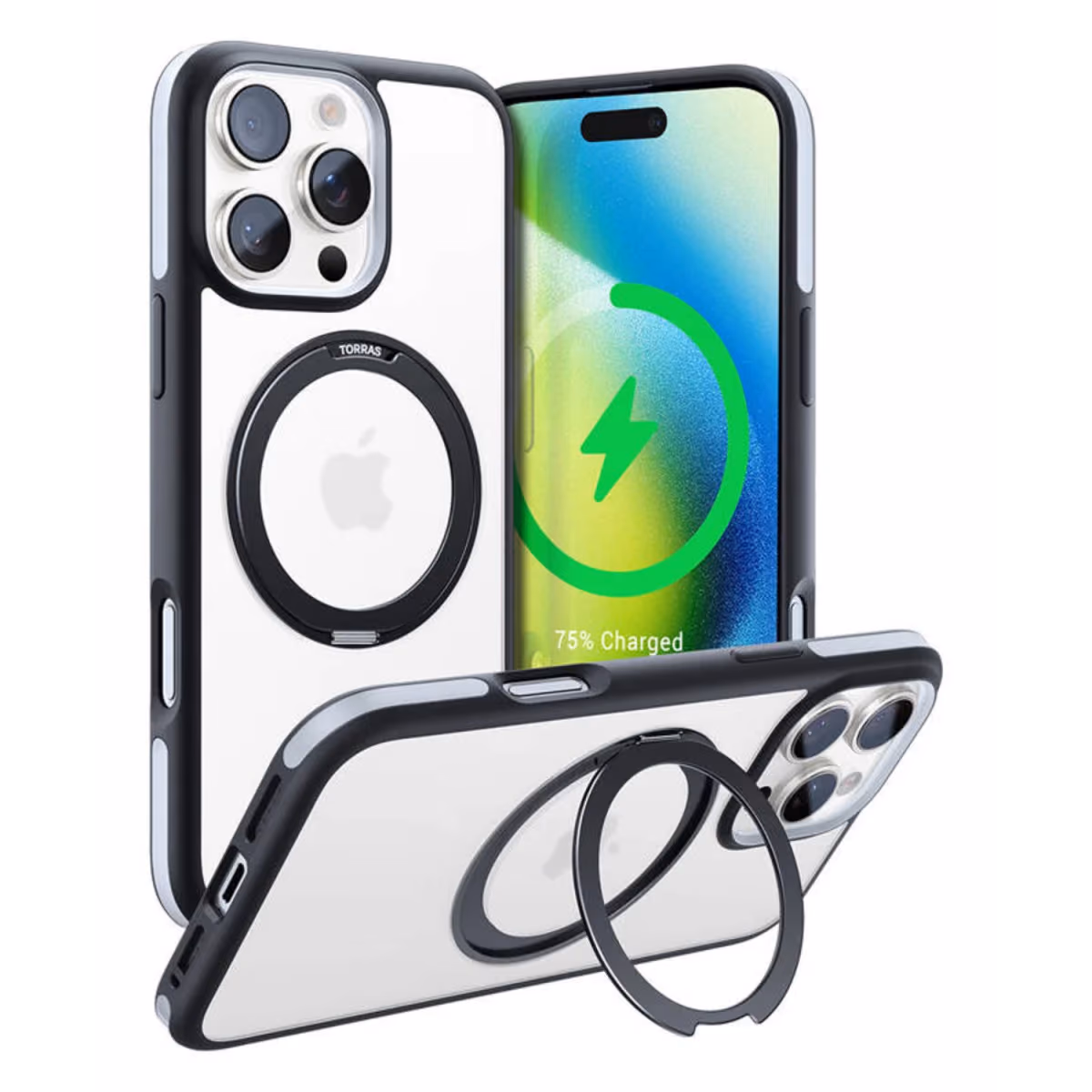 TORRAS OSTAND R FUSION SERIES (X00FX1441) CASE FOR 6.9 IPHONE 16 PRO MAX BLACK 4
