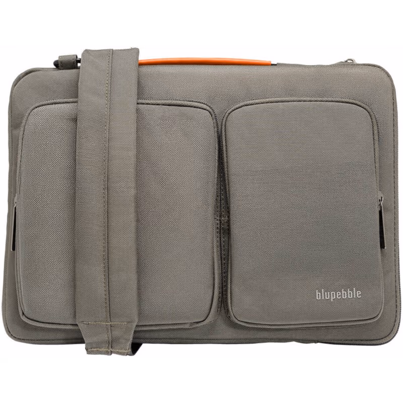 Blupebble Urban 14 Inch Laptop Bag Gray BP URBAN14 GY 1