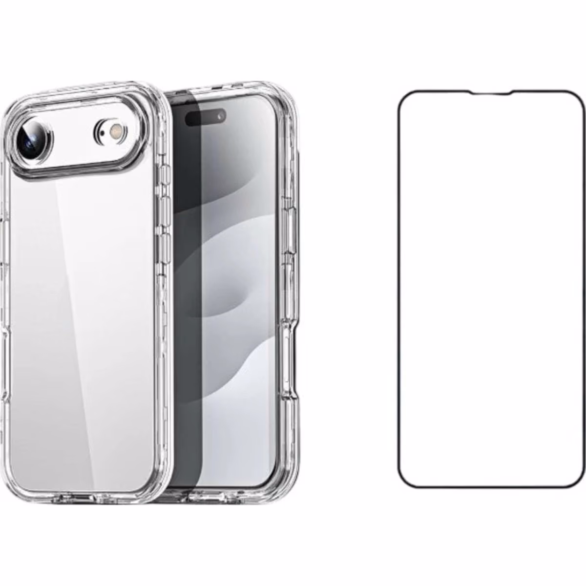 Prostyle PS17AIR-CLR Clear Case W Screen PRT for iPhone 17 Air - Prostyle PS17AIR-CLR Clear Case W Screen PRT for iPhone 17 Air