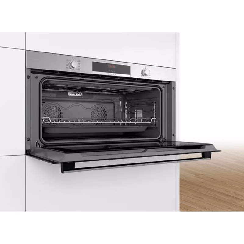 Series 4, Built-In Electric Oven 90cm, Hydrolytic Cleaning, Dual Convection Fan, 8 Cooking Modes, Stainless Steel, Made in Italy