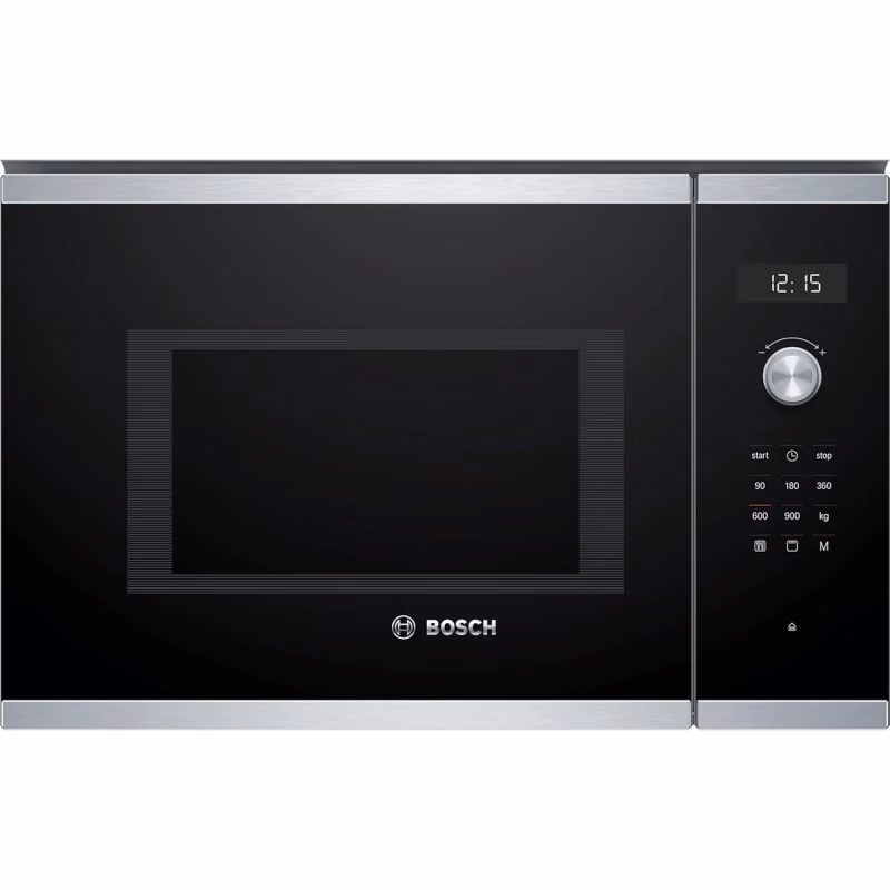 Series 6, Built-In Microwave 60cm with Grill, 5 Power Levels, Hydrolytic Cleaning, 8 Auto Programmes, Black Color with Stainless Steel Border, Made in China