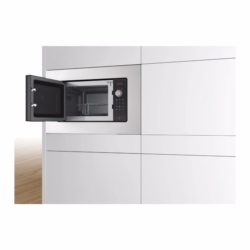 Series 2, Built-In Microwave with Grill 60cm, 5 Power Levels, Hydrolytic Cleaning, 8 Auto Programmes, Stainless Steel, Made in China