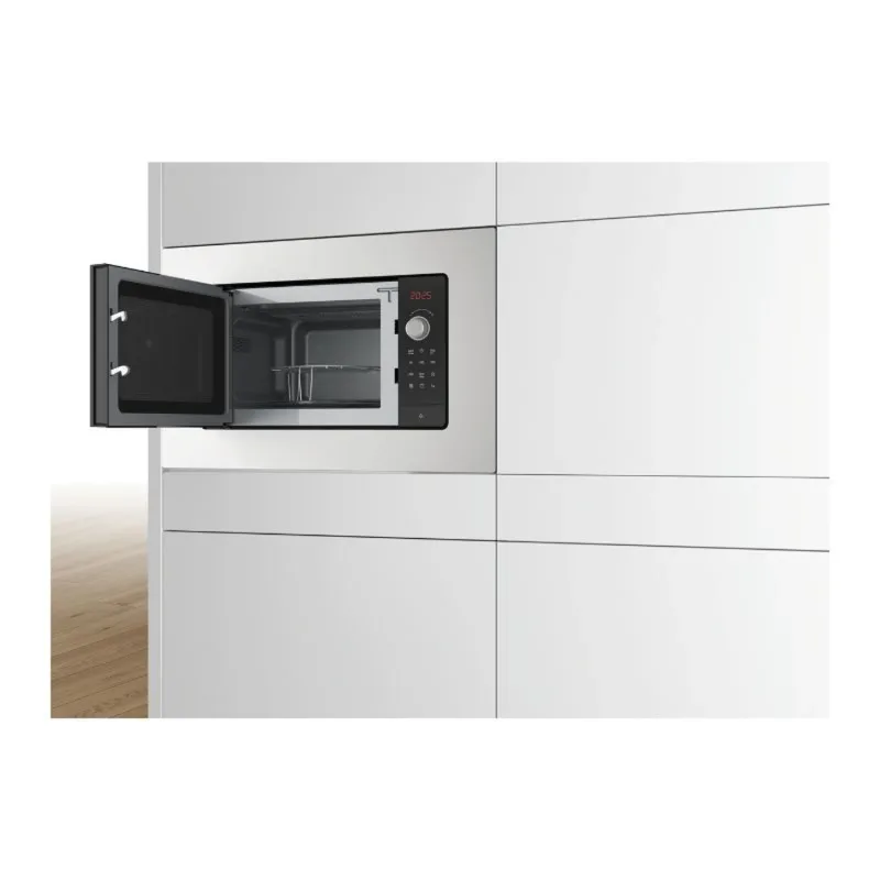 Series 2, Built-In Microwave with Grill 60cm, 5 Power Levels, Hydrolytic Cleaning, 8 Auto Programmes, Stainless Steel, Made in China