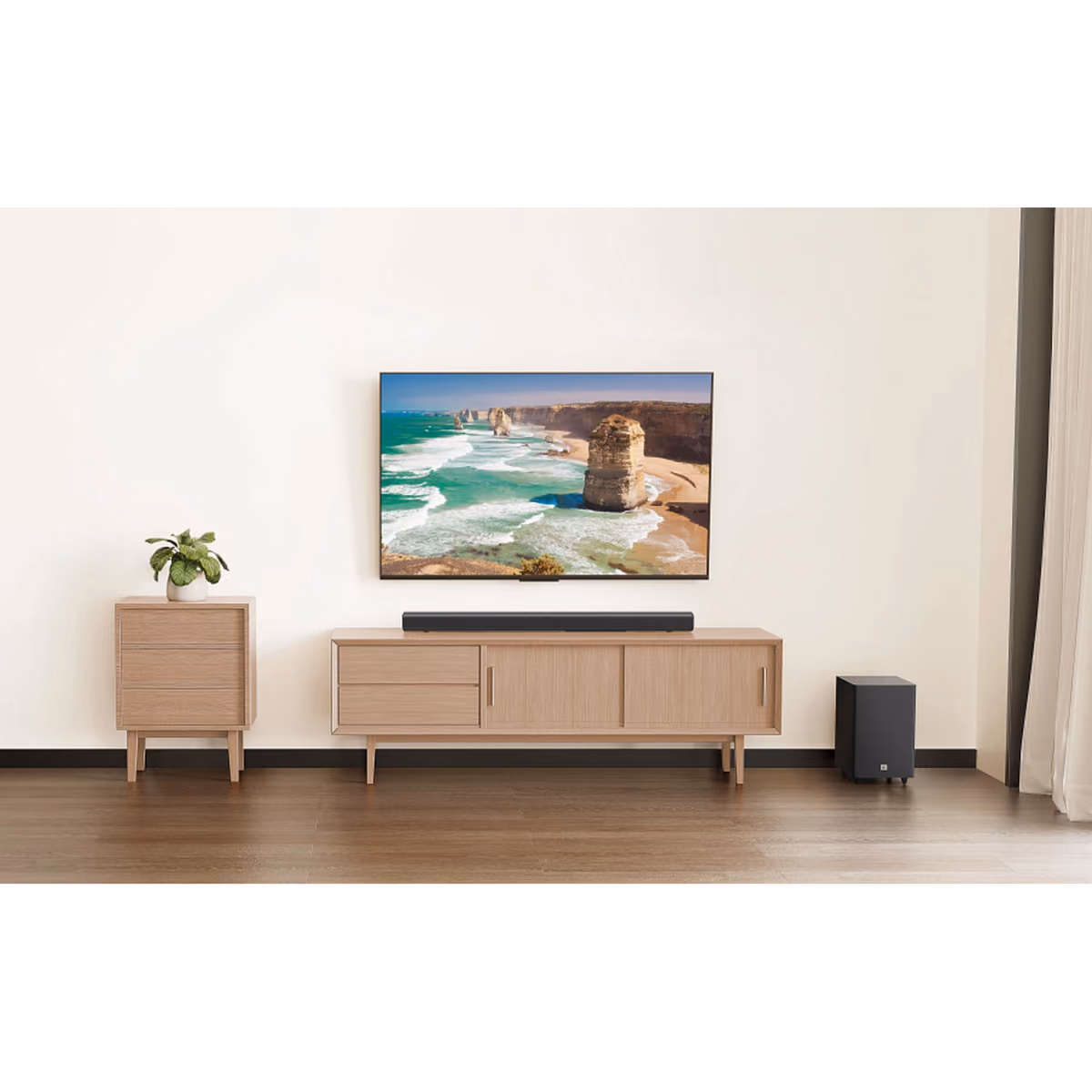 JBL CINEMA SB550 3.1 Channel Soundbar with Wireless Subwoofer - Black - JBL CINEMA SB550 3.1 Channel Soundbar with Wireless Subwoofer - Black