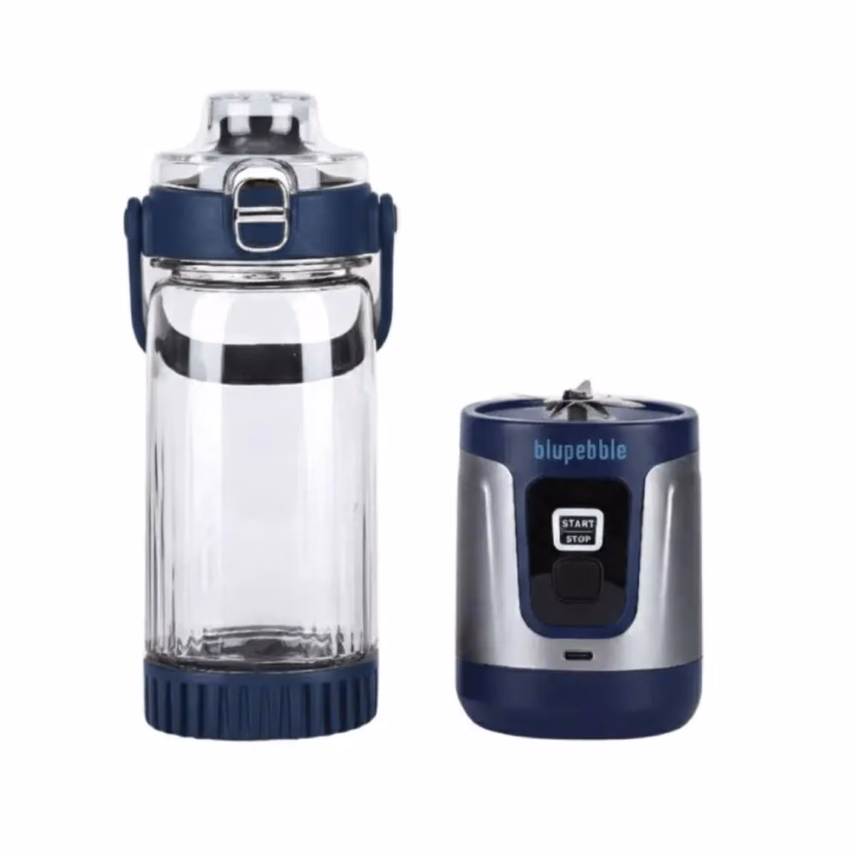 Blupebble GoBlend Portable Rechargeable Blender. 480ml - Blue BP-GOBLEND-BL - Blupebble GoBlend Portable Rechargeable Blender. 480ml - Blue BP-GOBLEND-BL