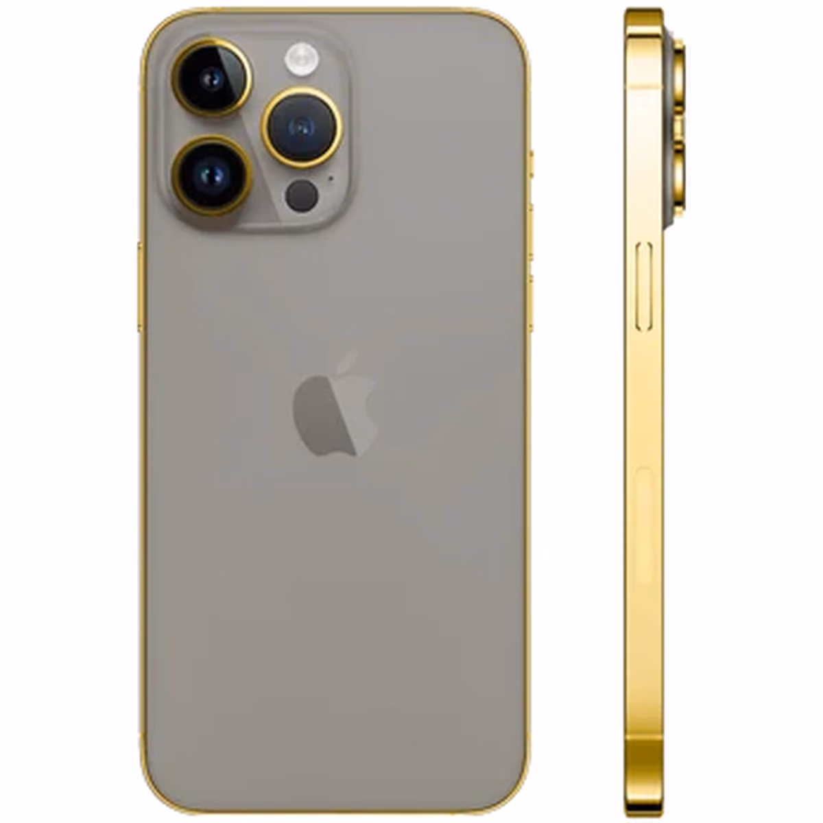 MERLIN CRAFT CUSTOMIZED IPHONE 16 PRO MAX 256 GB EDGE OF GOLD NATURAL TITANIUM 1