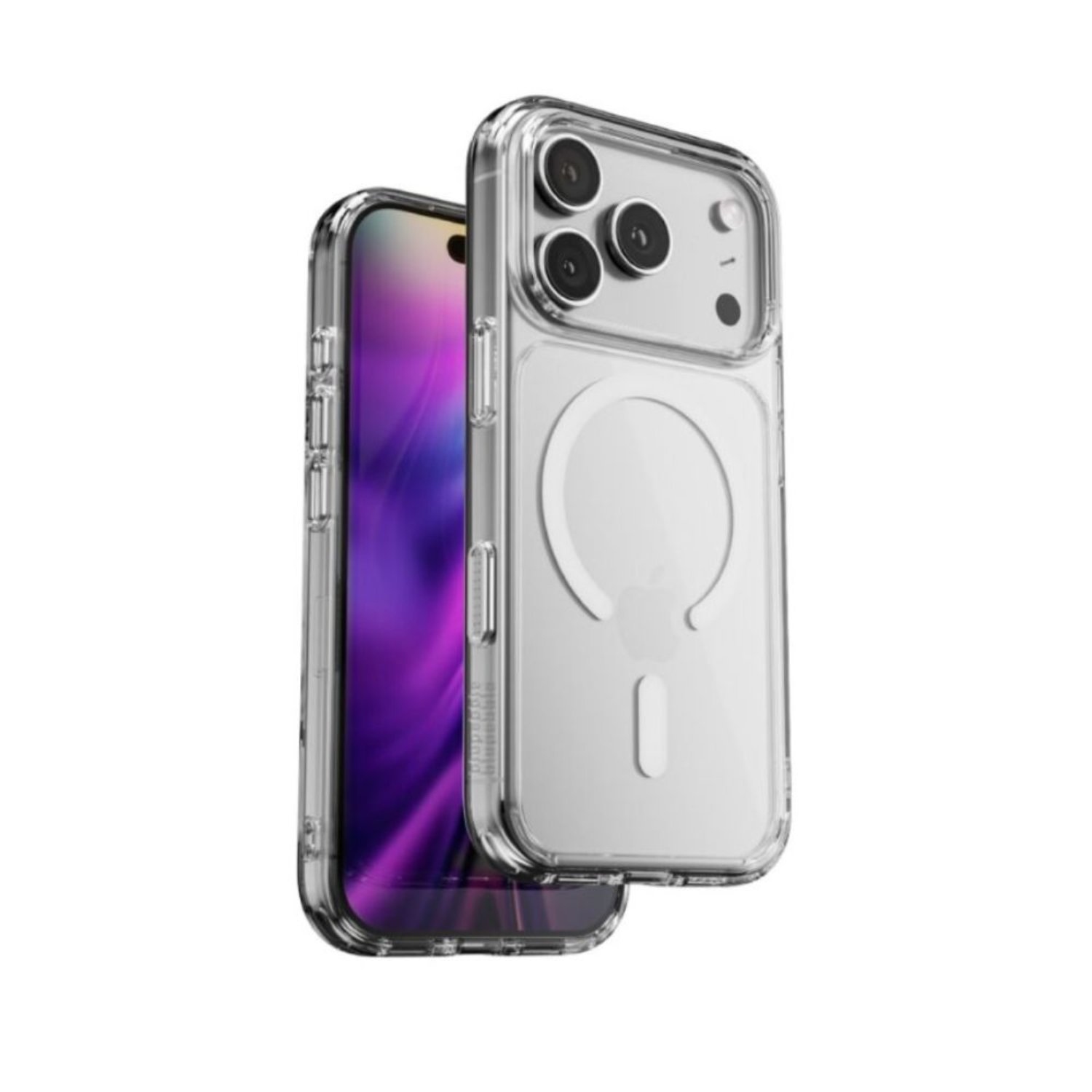 Blupebble Hybrid Mag Case With MagSafe For iPhone 17 Pro Clear BP-IPHMCLR17PRO-CL