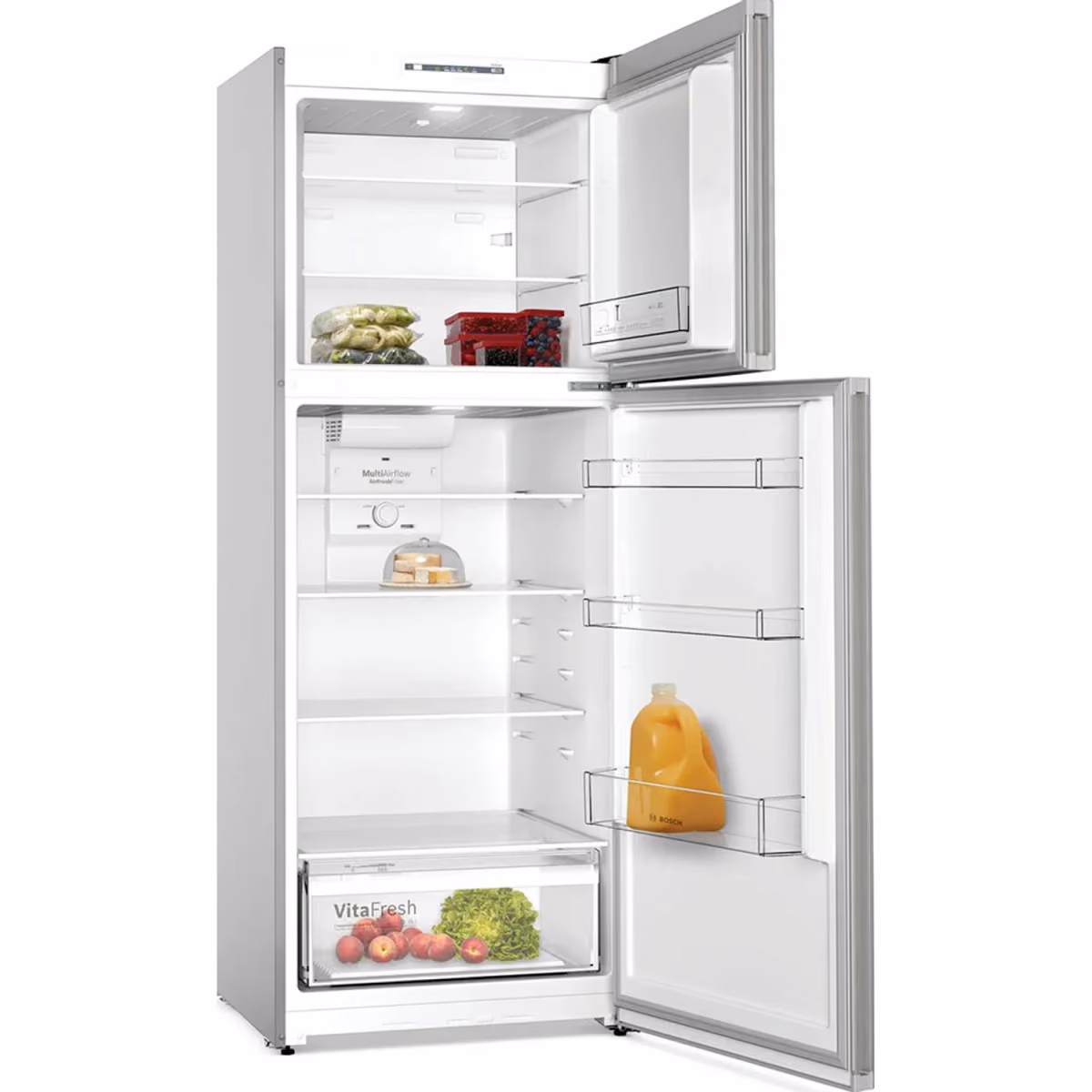 Series 4, Top Mount Refrigerator, 41DB, Reversible Door Hinges, Vita Fresh, Stainless Steel, - Series 4, Top Mount Refrigerator, 41DB, Reversible Door Hinges, Vita Fresh, Stainless Steel,