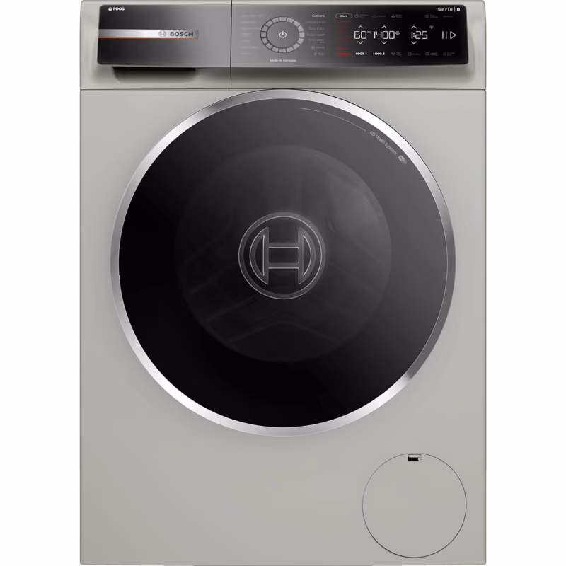 Series 8, Front Load Washer, 9KG 1400 RPM, Graphite Color, Home Connect, 52DB, IDOS, Made in Germany