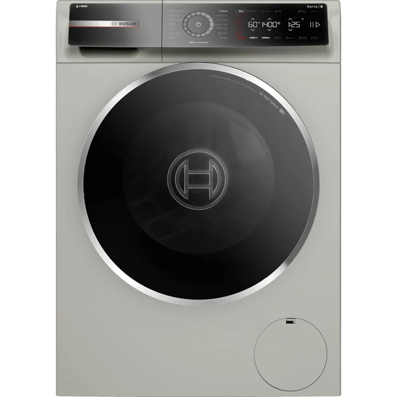 Series 8, Front Load Washer, 9KG 1400 RPM, Graphite Color, Home Connect, 52DB, IDOS, Made in Germany