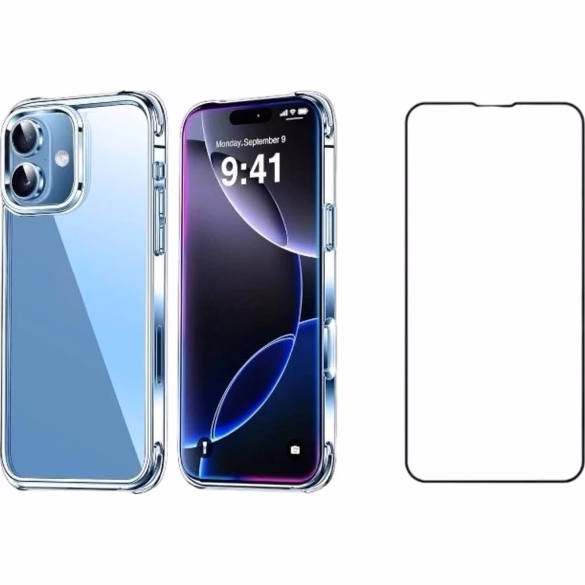Prostyle PS17-CLR Clear Case W Screen PRT for iPhone 17 - Prostyle PS17-CLR Clear Case W Screen PRT for iPhone 17