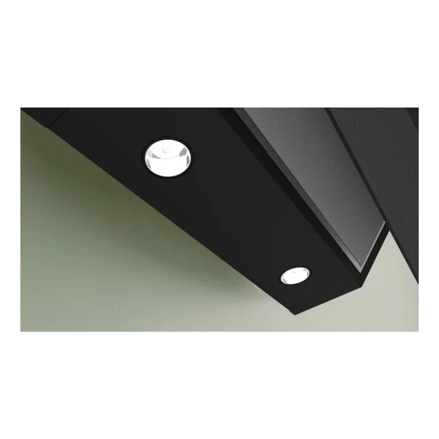 Series 6, Inclined Chimney Hood 90cm, 59DB, 2 Speed + Intensive, 307m³ h-Recirculation 700m³ h-Ducted, Black, Made in Turkey
