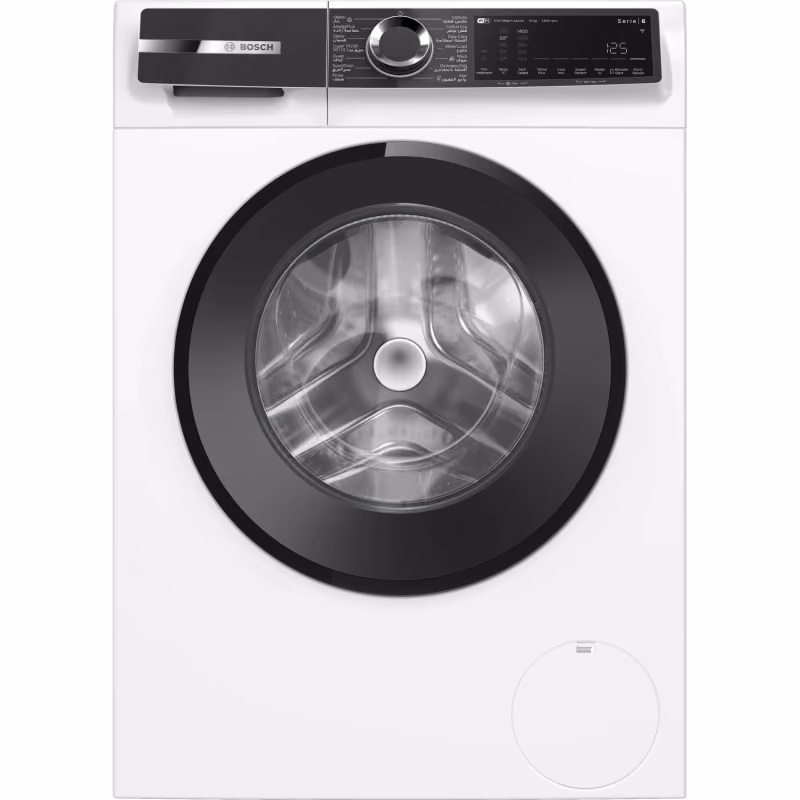 Series 6, Front Load Washer, 10KG 1400 RPM, White Color, Home Connect, Made in Turkey