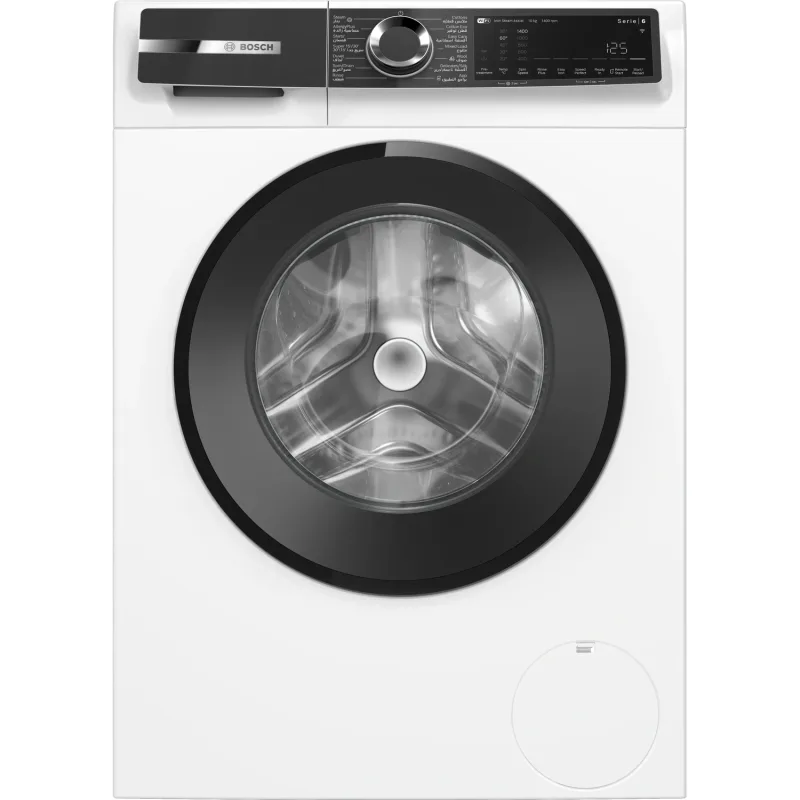 Series 6, Front Load Washer, 10KG 1400 RPM, White Color, Home Connect, Made in Turkey