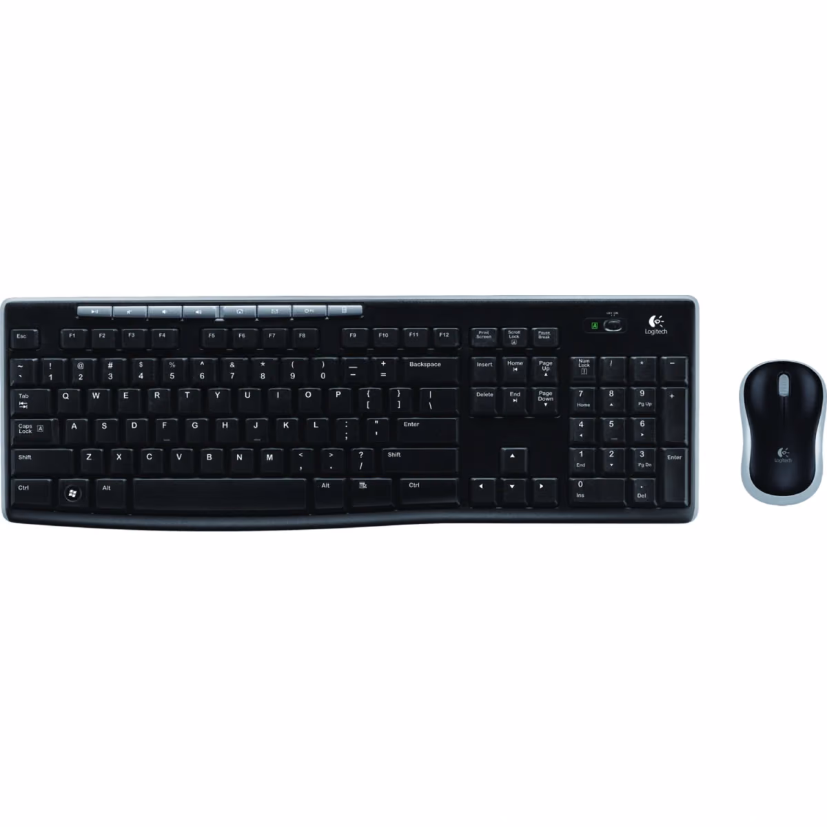 Logitech MK270 Wireless Keyboard And Mouse Black  English -920-004509 - Logitech MK270 Wireless Keyboard And Mouse Black  English -920-004509