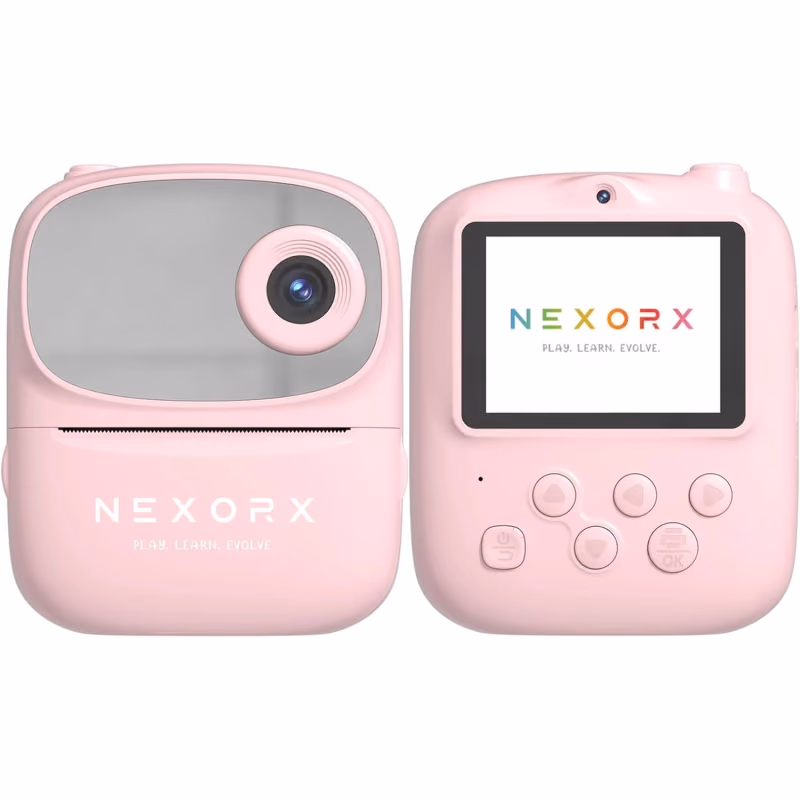NEXORX KIDS CLICK & PLAY CAMERA WITH PAPER SHEETS PINK