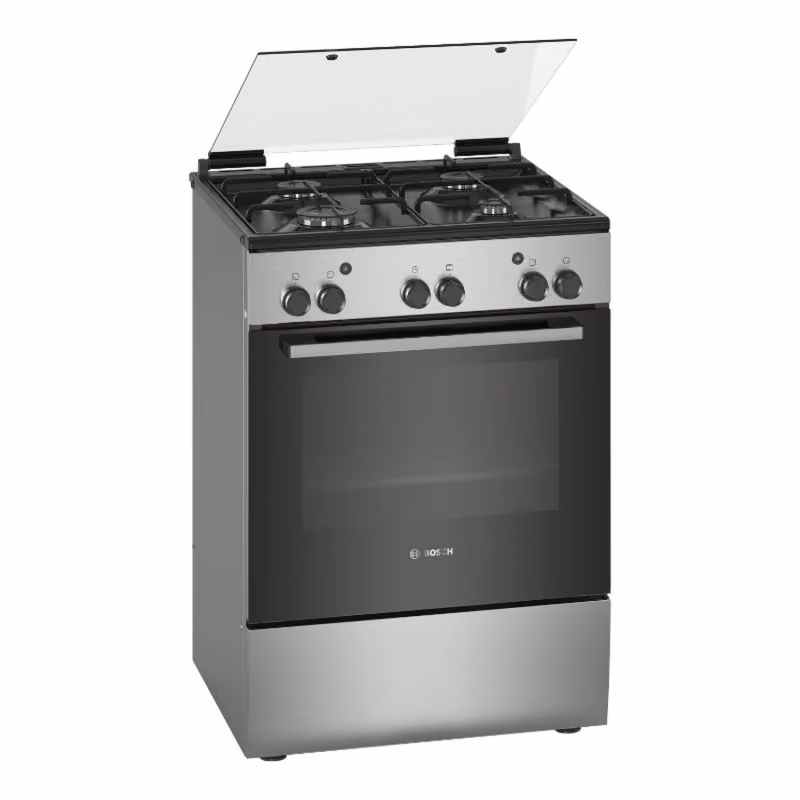 Series 2, Full Gas Cooker 60cm, Mechanical Timer, Stainless Steel, Made in Turkey