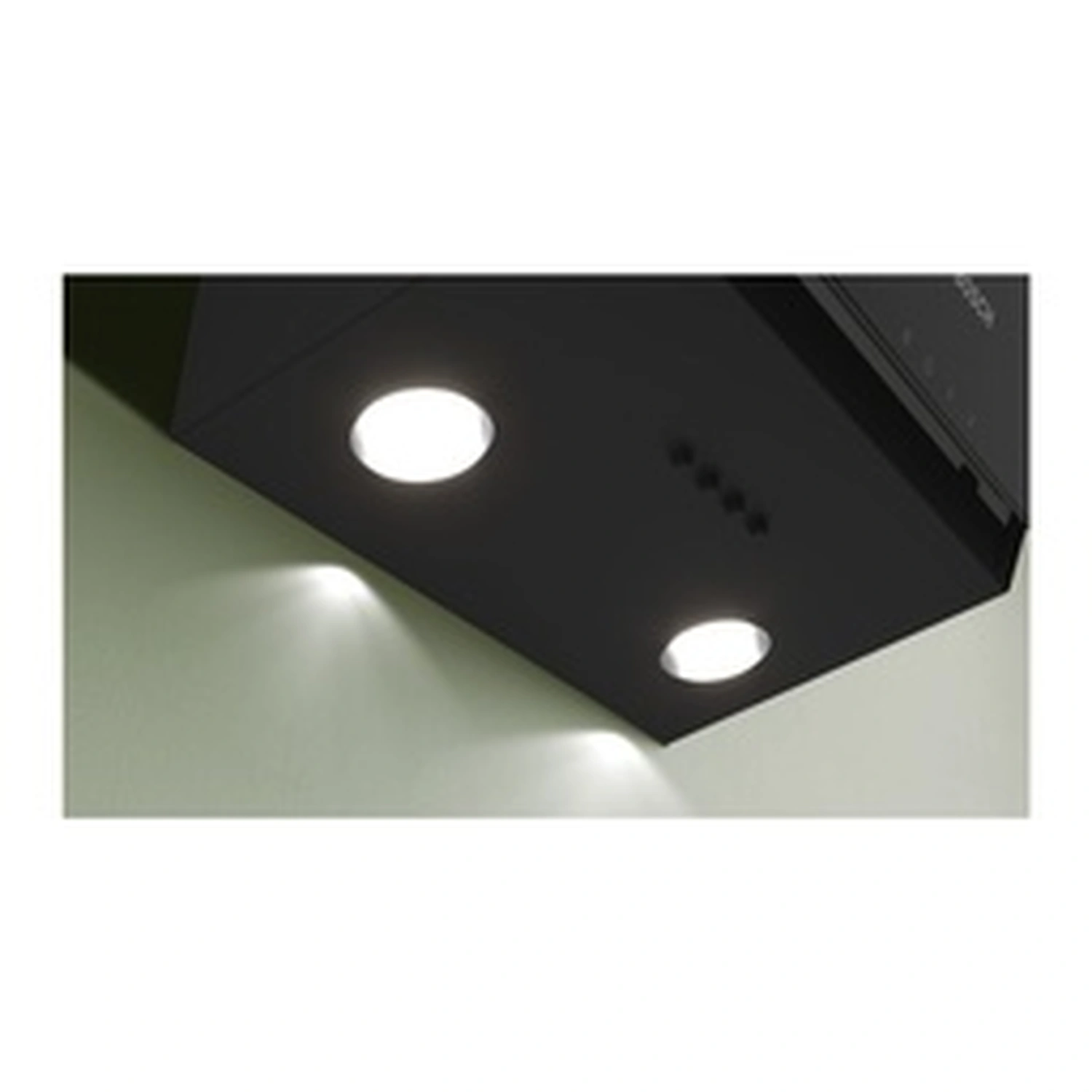 Series 2, Inclined Chimney Hood 60cm, 64DB, 3 Speed, 243m³ h-Recirculation 360m³ h-Ducted, Black