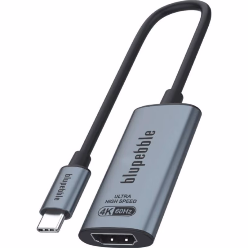 Blupebble USB-C To 4K HDMI Adapter Grey BP-C4KHDMI-GY