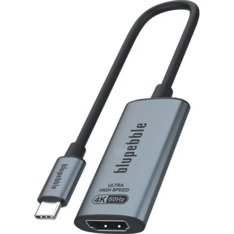 Blupebble USB-C To 4K HDMI Adapter Grey BP-C4KHDMI-GY
