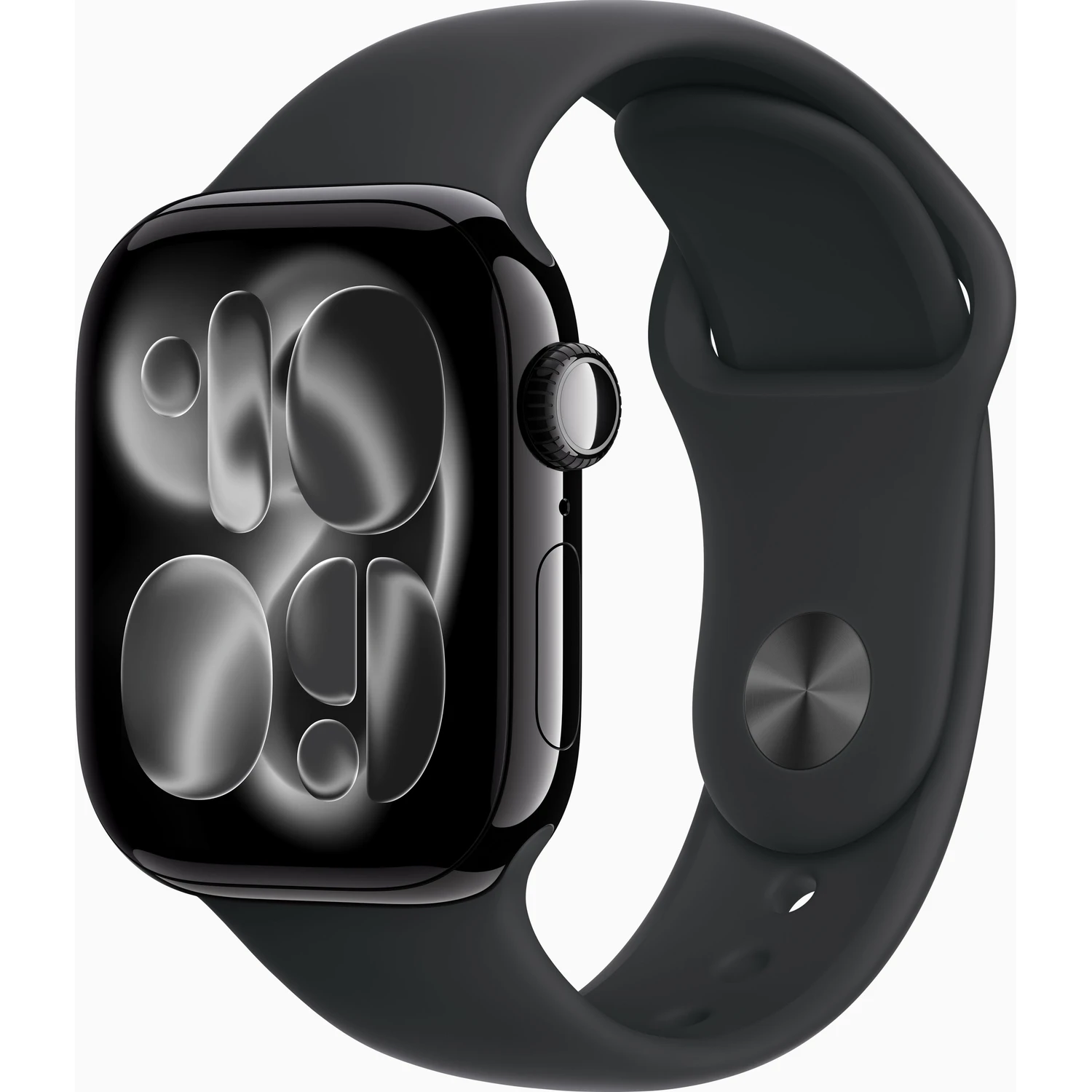 Apple Watch Series 11 GPS 42mm Jet Black Aluminium Case with Black Sport Band - M/L