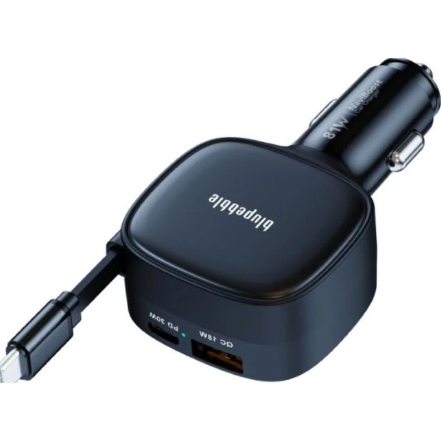 Blupebble NaviBoost PD 81W Car Charger Black BP-CC81-BK