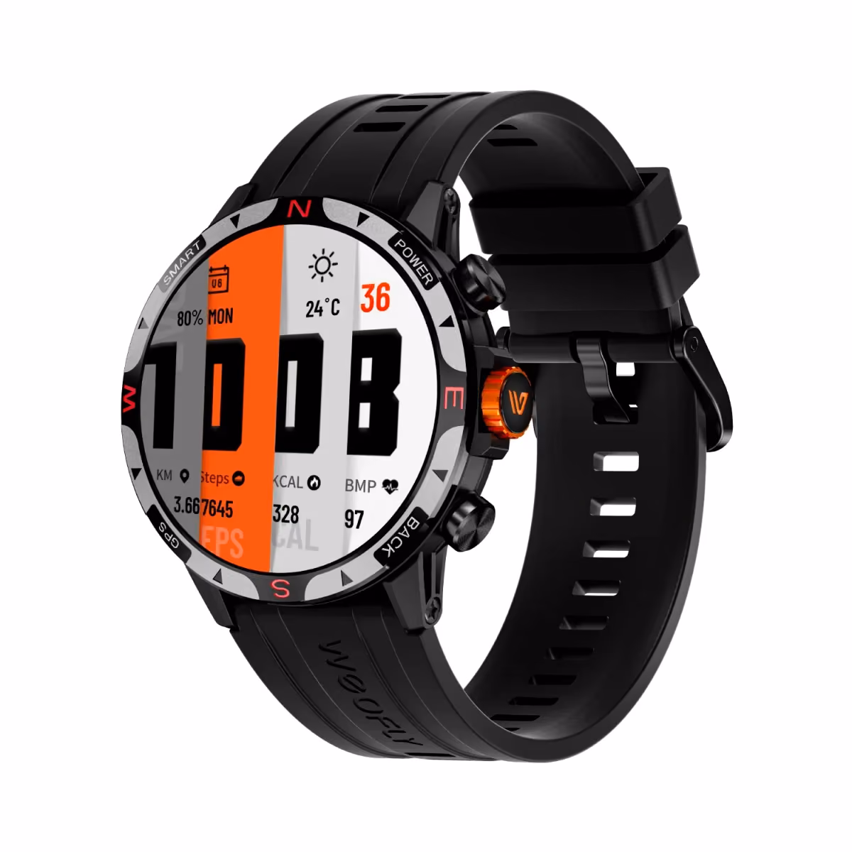 Weofly Conquer 2 Smartwatch, Black 2