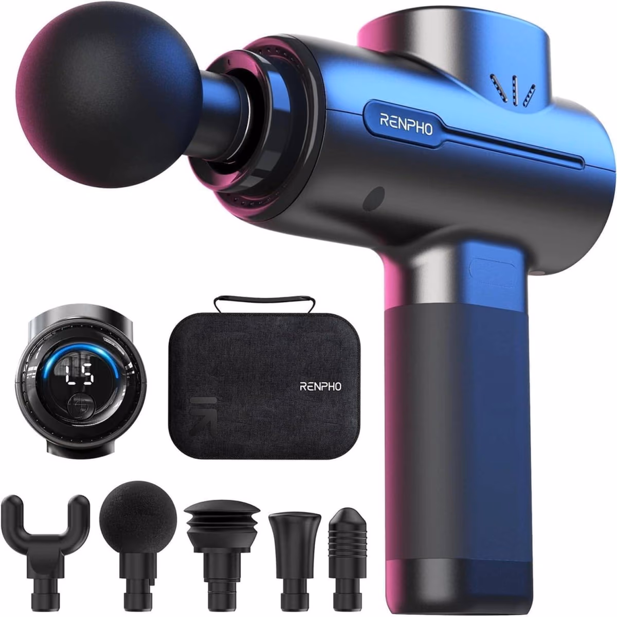 RENPHO Portable Massage Gun with 10-Min Auto-off - RENPHO Portable Massage Gun with 10-Min Auto-off