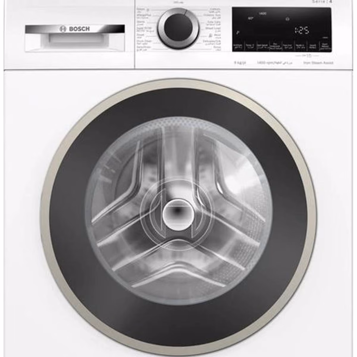 Series 4, Front Load Washer, 9KG 1400 RPM, White Color, 55DB, Made in Turkey - Series 4, Front Load Washer, 9KG 1400 RPM, White Color, 55DB, Made in Turkey