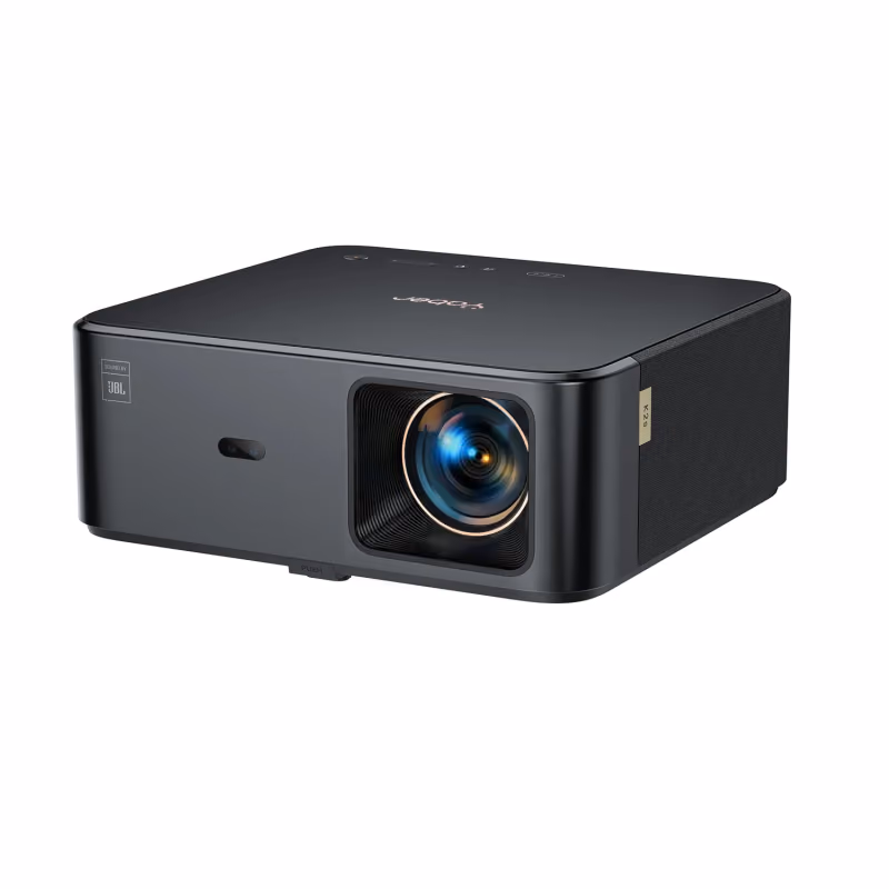 YABER K2S LCD PROJECTOR 1000 ANSI LUMENS, 1080P, JBL DUAL 10W DOLBY, AUTO FOCUS & AUTO KEYSTONE CORRECTION, NFC MIRRORCAST, LICENSED SMART OS