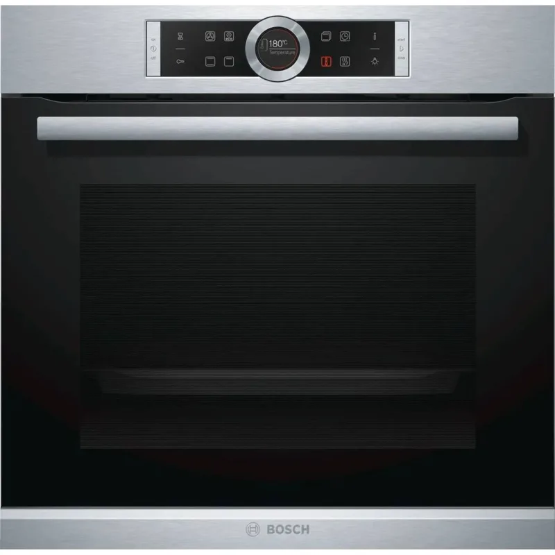 Series 8, Built-In Electric Oven 60cm, 14 Cooking Function, EcoClean Direct program+Hydrolytic, TFT touch display, Home Connect, Black Color, Made in Germany