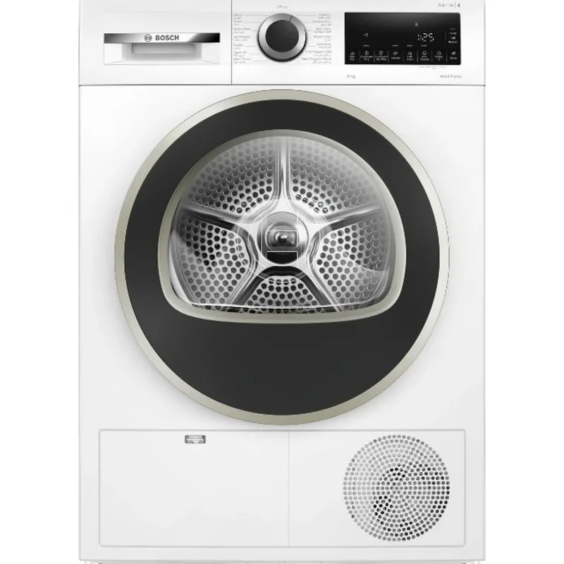 Series 4, Heat Pump Tumble Dryer, 9KG, White Color, Made in Poland