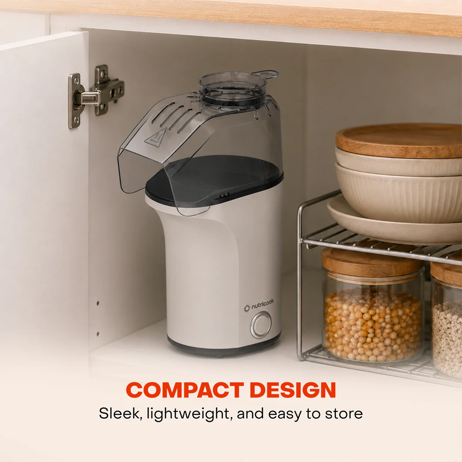 NC POPCORN MAKER ESSENTIAL- BEIGE