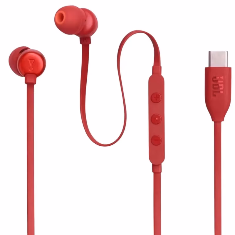 JBL TUNE 310-C USB-C HEADPHONES RED
