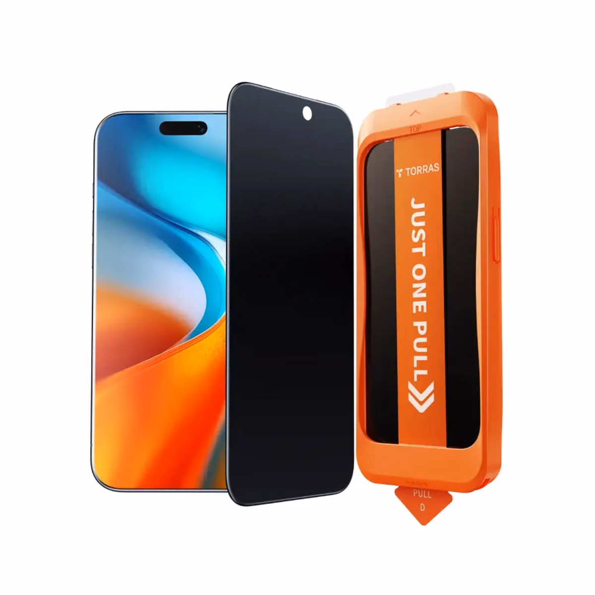 TORRAS Privacy Screen Protector For IPhone 17 Ultra 69 Inch Uncrackable 9H Hardness 12FT Mil Grade Anti Shatter Top 25 Anti Spy Data Protection Full Coverage Tempered Glass Black 1