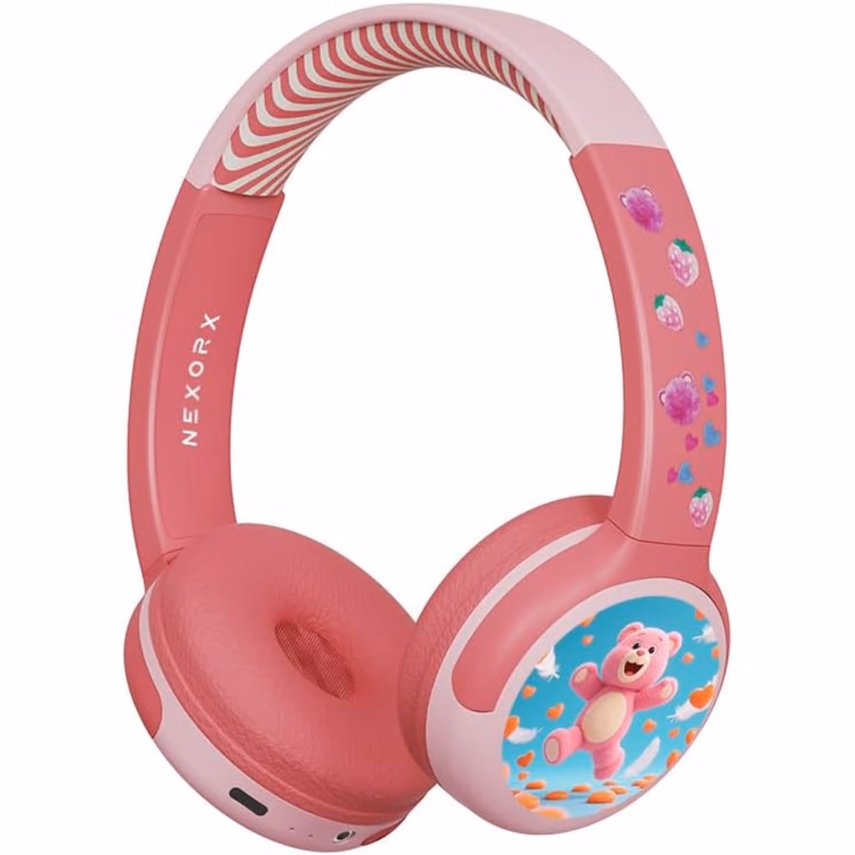 NEXORX KIDS BT HEADSET - 001 PINK - NEXORX KIDS BT HEADSET - 001 PINK