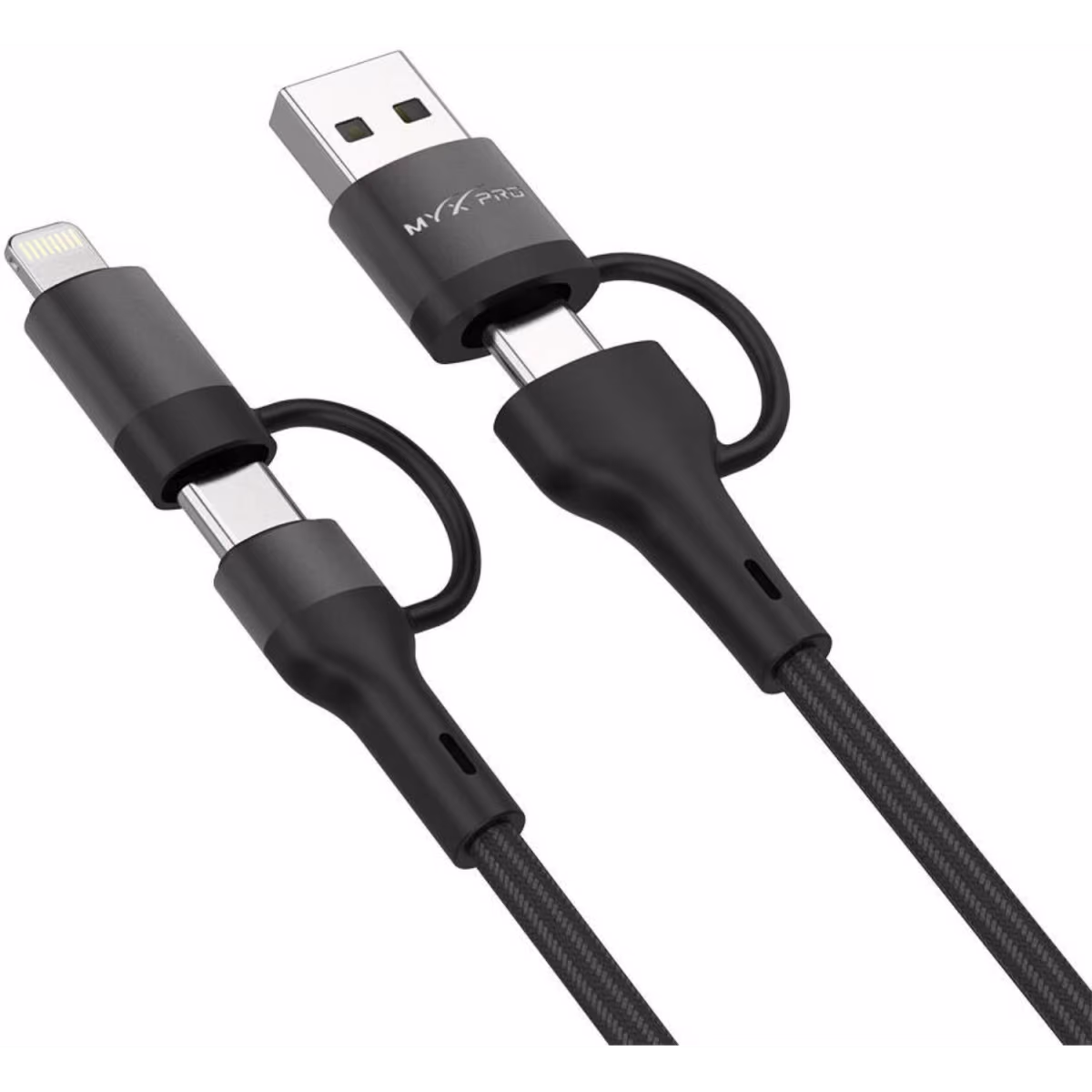 MYX PRO TUR-POWERHUB 4IN1 CBL BLACK - MYX PRO TUR-POWERHUB 4IN1 CBL BLACK