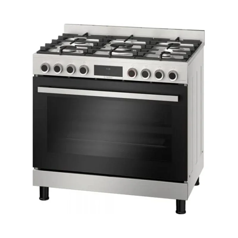 Series 8, Full Gas Hybrid Cooker 90cm, Digital Timer, Rotessirie, Stainless Steel, Made in Turkey