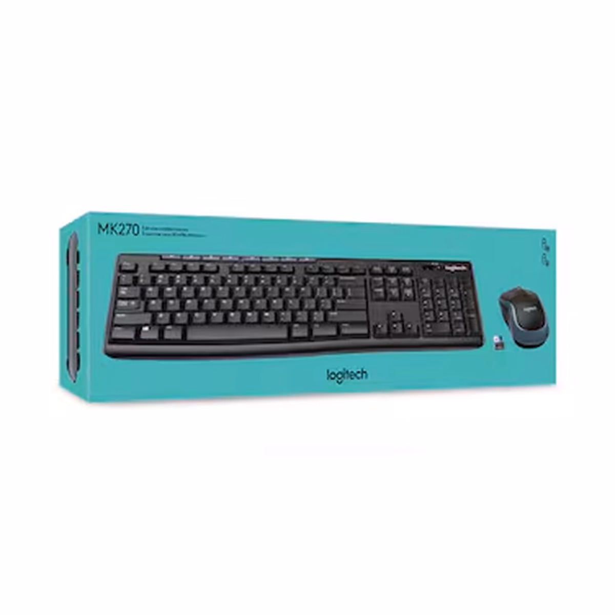 Logitech MK270 Wireless Keyboard And Mouse Black  English -920-004509 - Logitech MK270 Wireless Keyboard And Mouse Black  English -920-004509