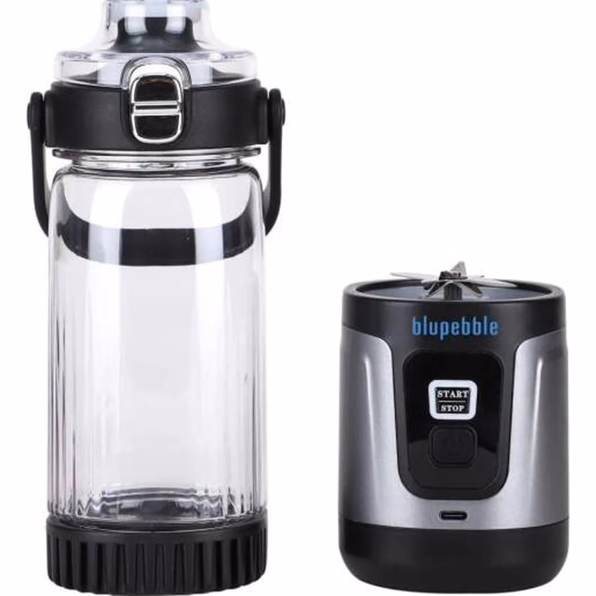 Blupebble GoBlend Portable Rechargeable Blender. 480ml - Black BP-GOBLEND-BK - Blupebble GoBlend Portable Rechargeable Blender. 480ml - Black BP-GOBLEND-BK