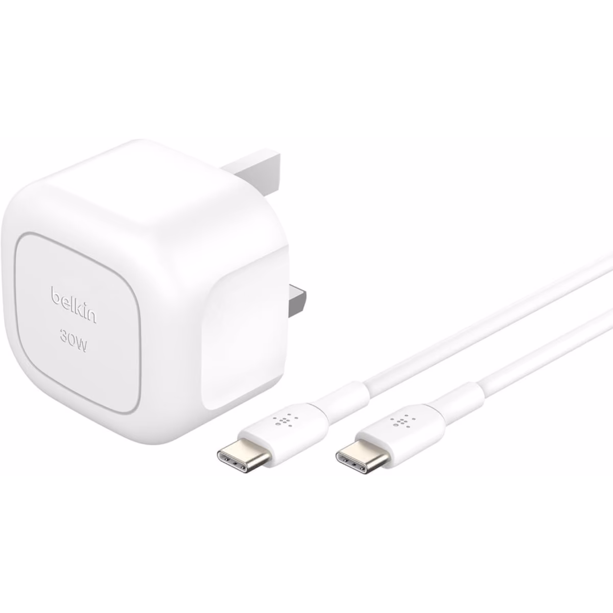 30W USB-C CUBE WALL CHRG W 1M PVC C-C CBL - IR - 30W USB-C CUBE WALL CHRG W 1M PVC C-C CBL - IR