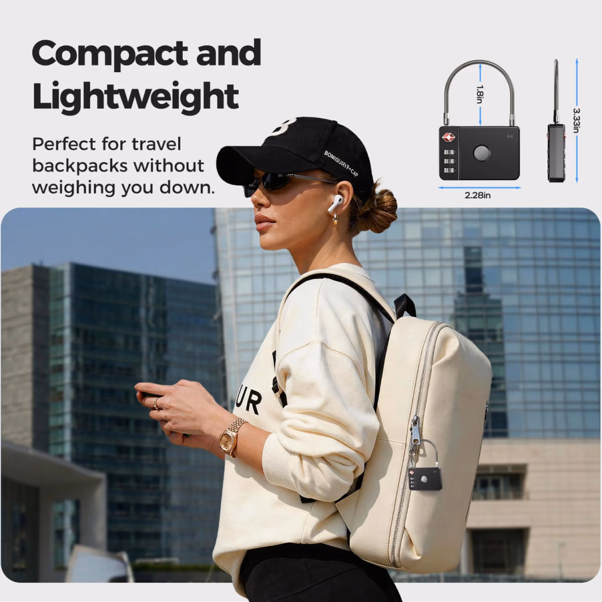 MiLi MiLock Luggage Anti Loss Lock Black 4
