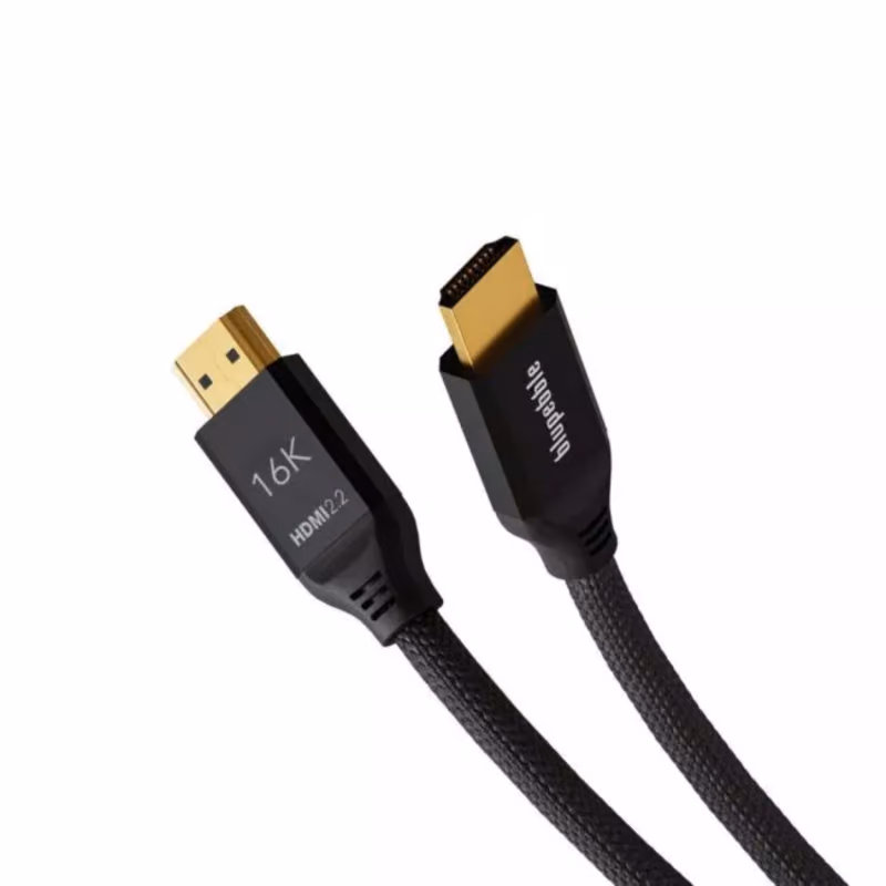 Blupebble 16K HDMI To HDMI 2.2 Aluminum Housing Support 16K 60z Cable 2m Black BP HD16KGEN2 AG2 BK 1