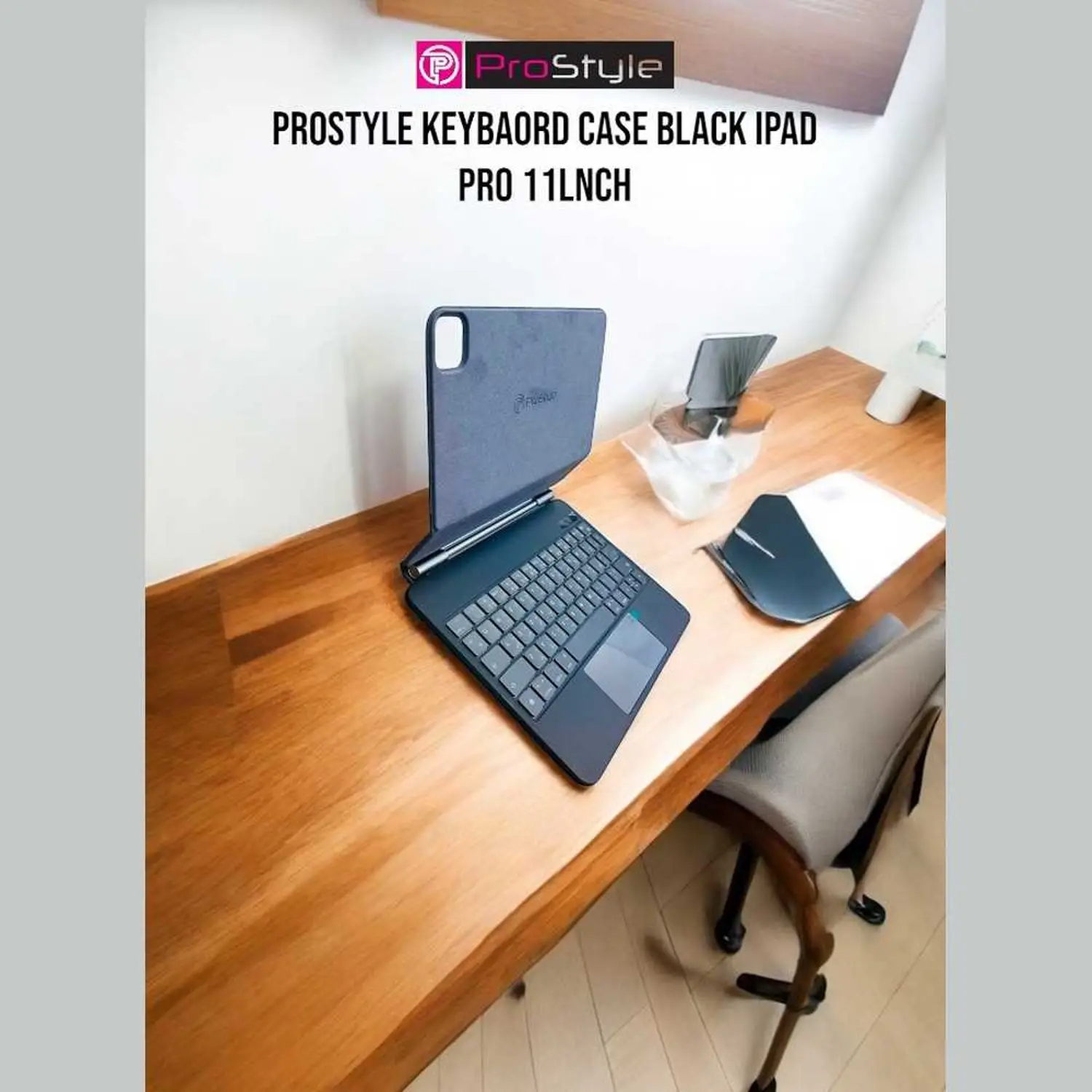 ProStyle PSUNIKBHL126 Universal Keyboard Case Black For Tablet